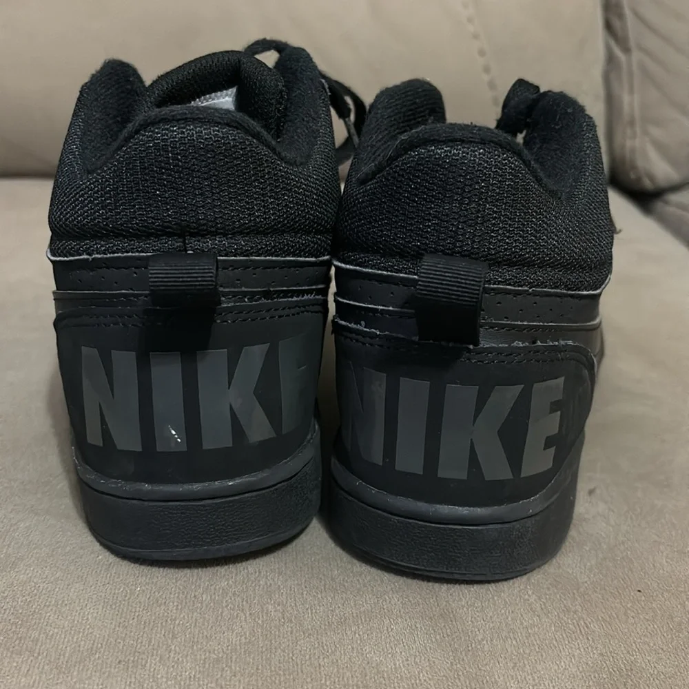 Nike all black high top basketball shoes size 6.5Y